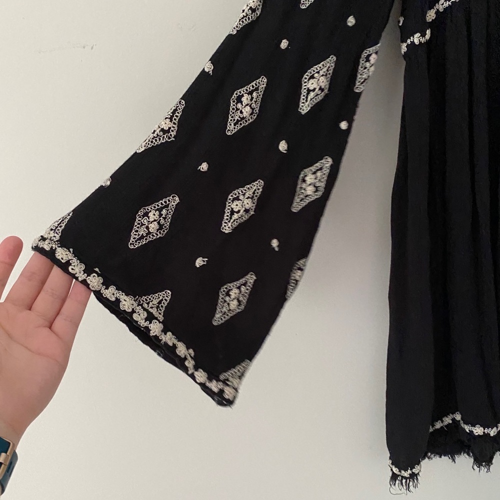 Free People Diamond Embroidered Shirt - Picture 4 of 7